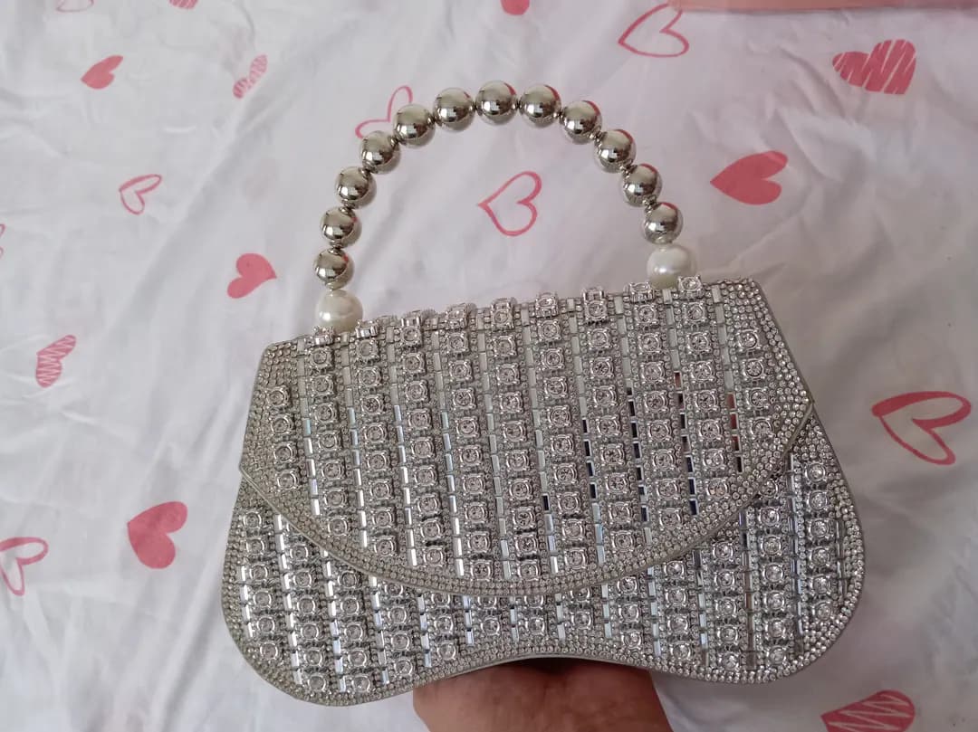 Evening and party bag with stones for women and girls