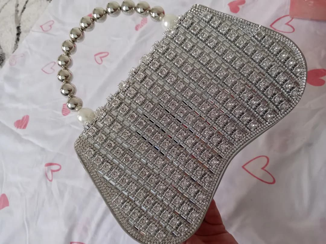 Evening and party bag with stones for women and girls