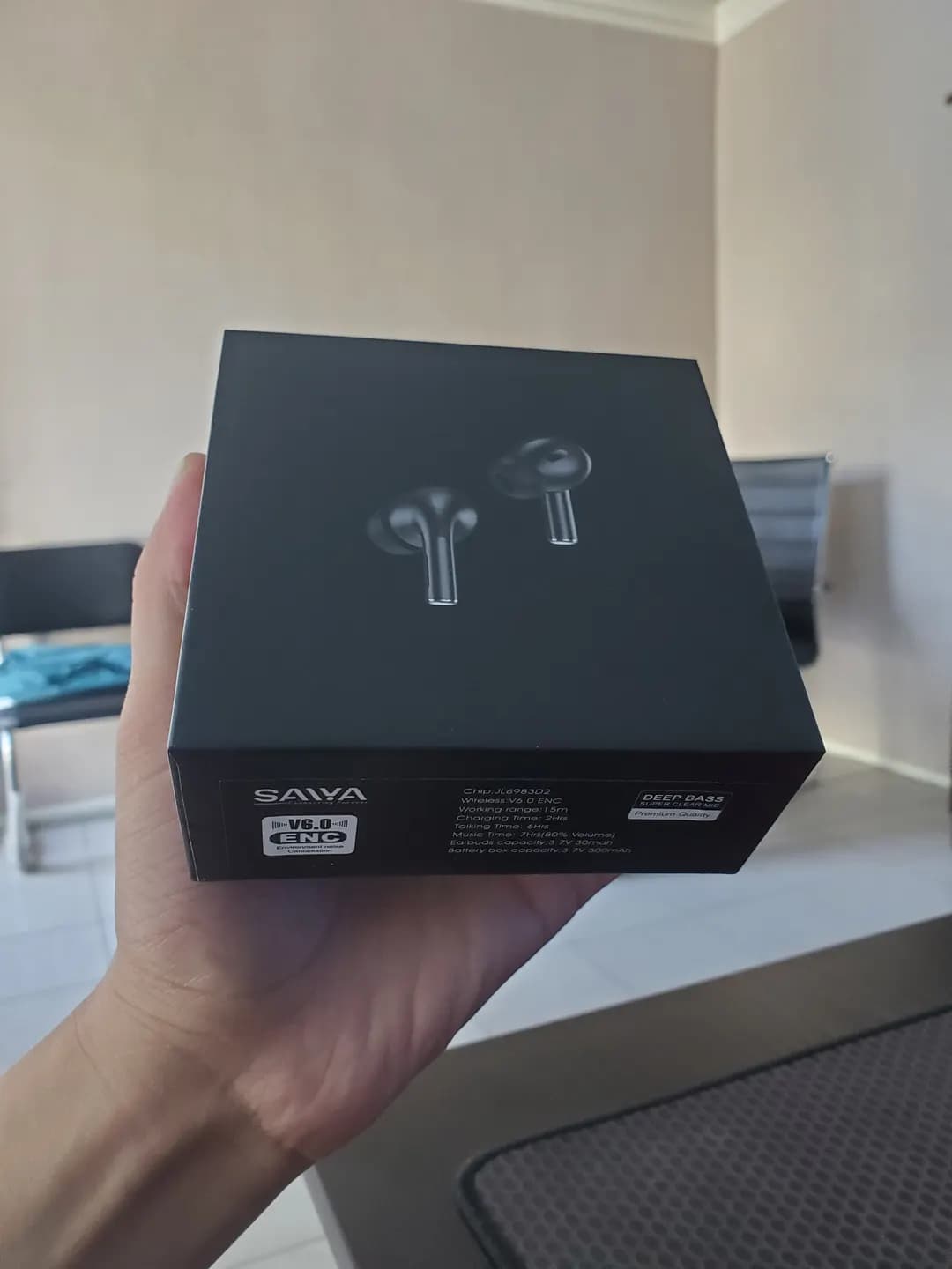 🎧 BLACK WIRELESS HEADPHONES — new