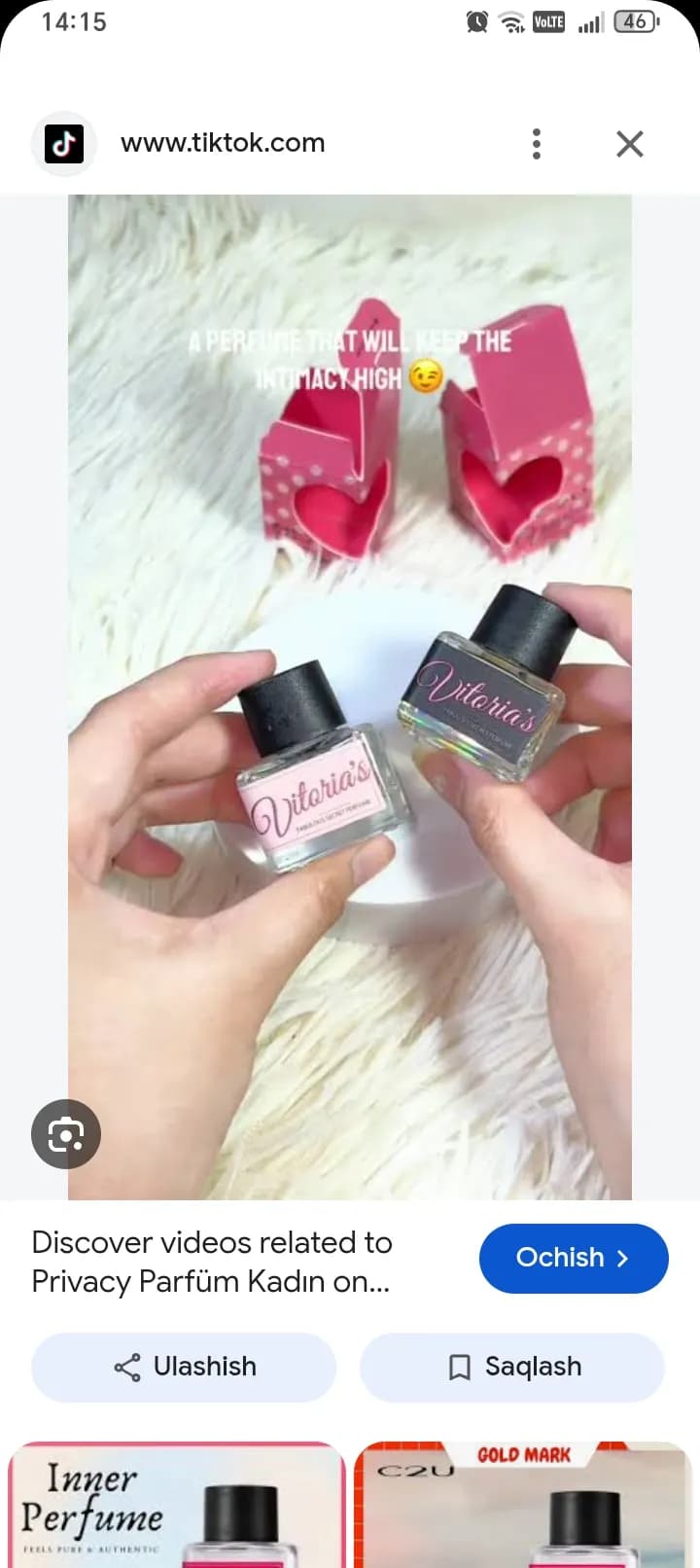 Mini perfume set for women and girls