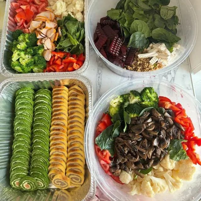 Salads and delicacies of the world