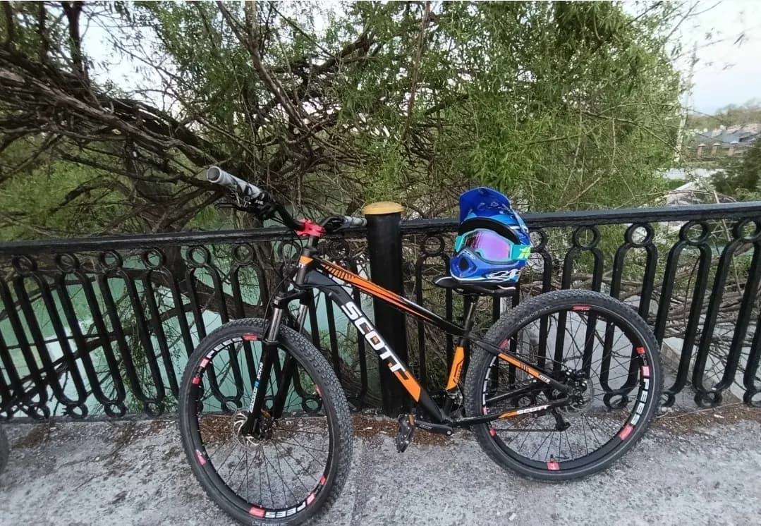 Hardtail bicycle frame, straight stem