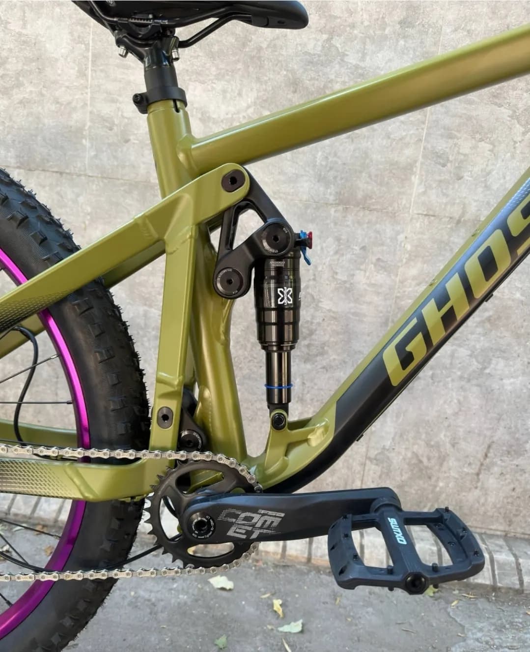 Dvukhpodves Bicycle with two shock absorbers