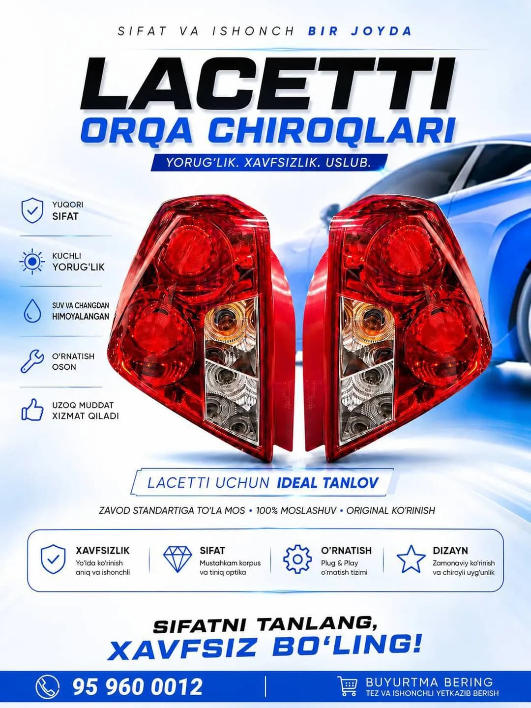 Rear brake light for Gentra