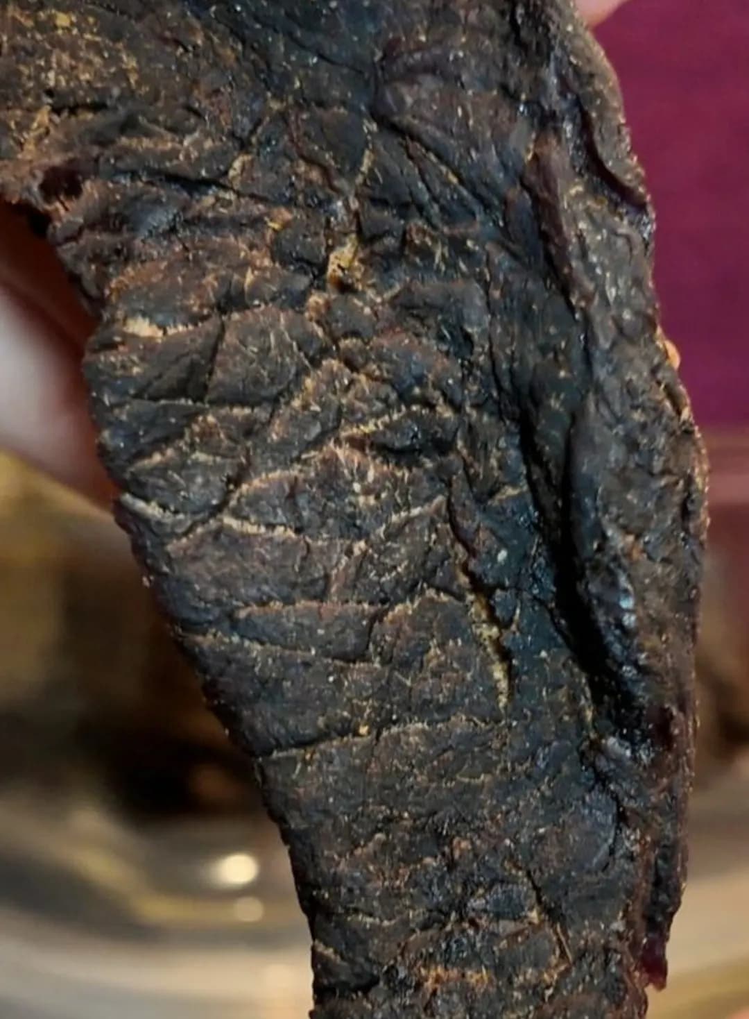 Natural dried meat.