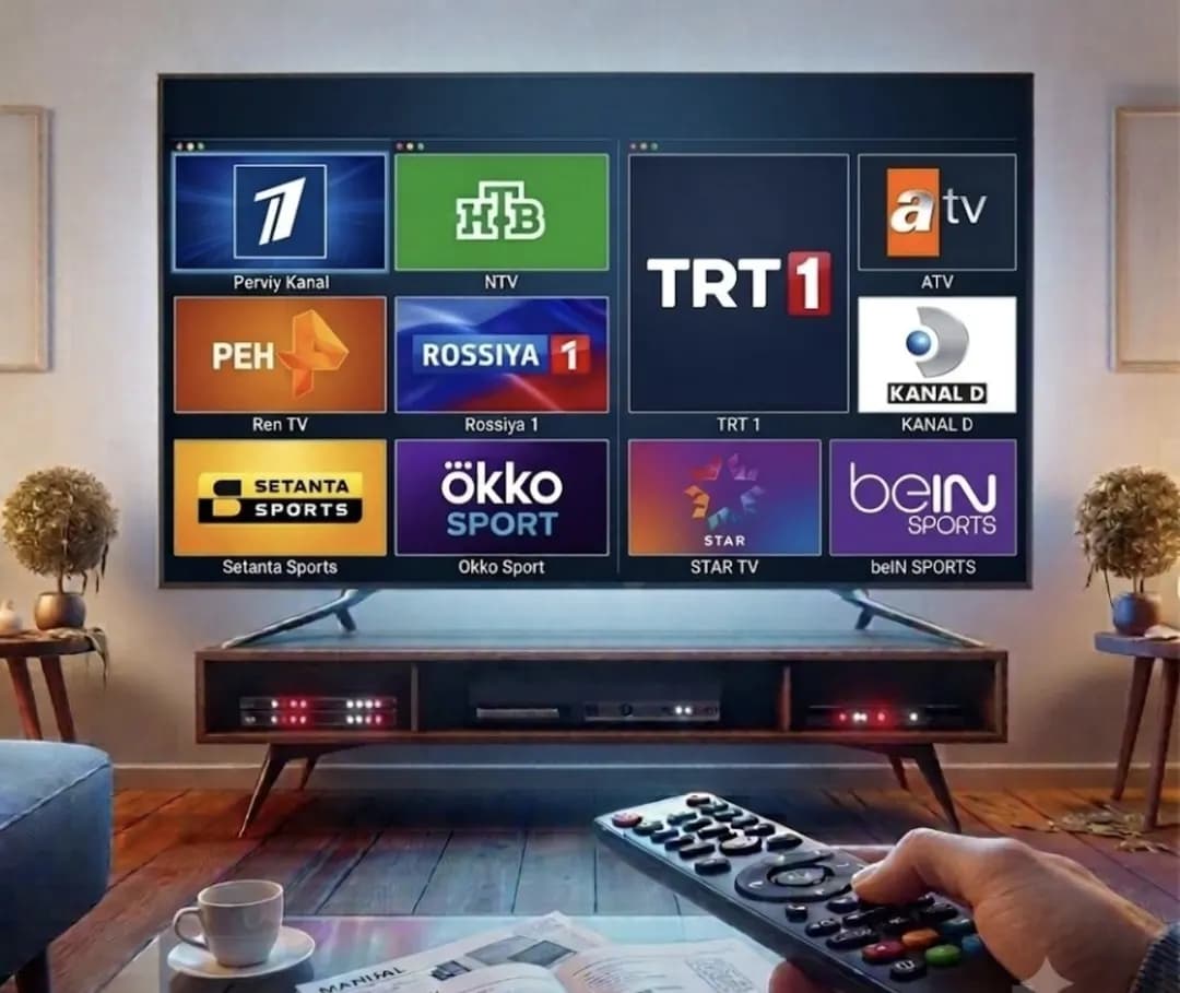 Professional IPTV installation with up to 3800 channels