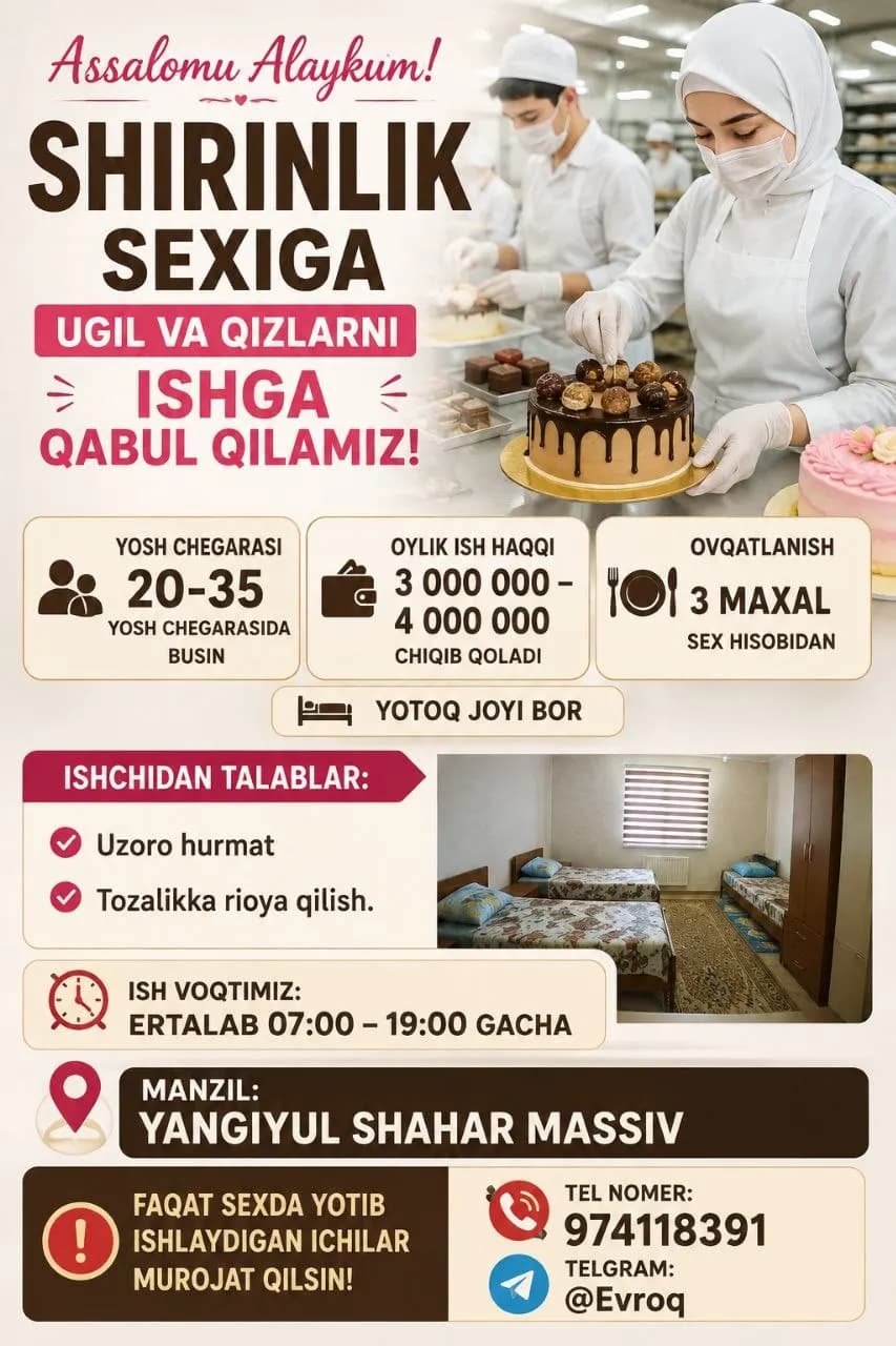 JOB OFFER FOR A SWEETS SHOP!