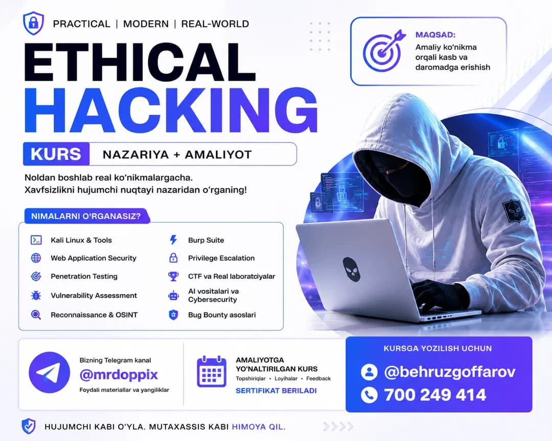 Ethical Hacking - Learn Hacking in Real Practice