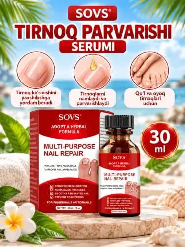 SOVS Nail Care Serum 30 ml, for fingernails and toenails