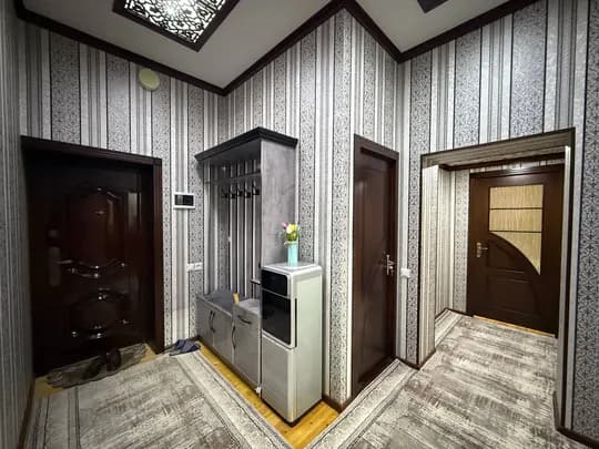 A ready-made 2-room apartment on the 1st floor of a 5-story brick house is for sale.