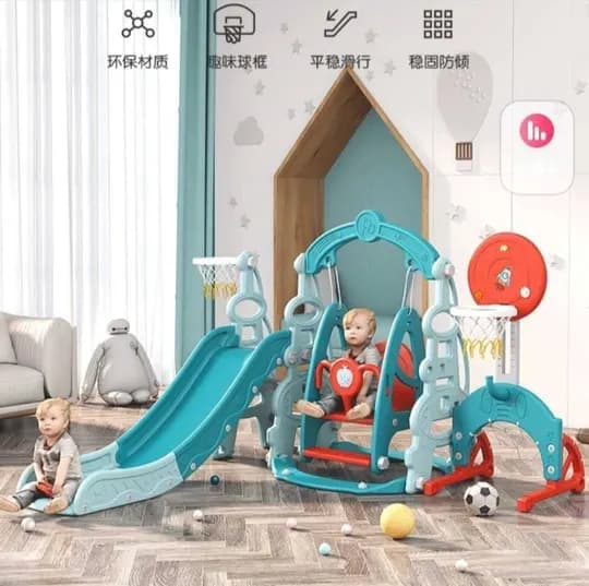 Delivery is free. Slide swing for children new