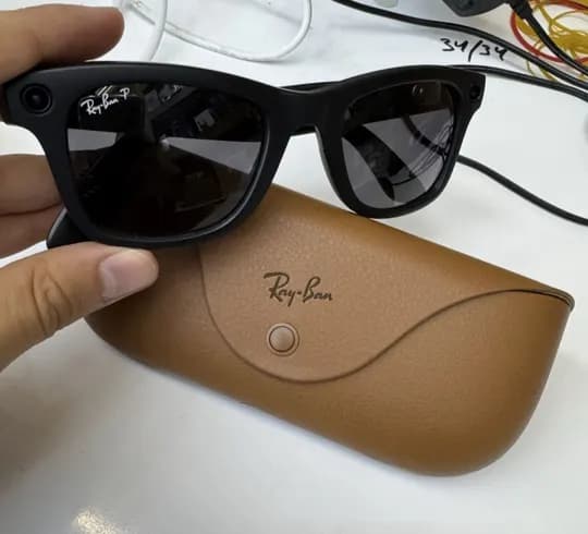 Очки с камерой Ray Ban оригинал с черной оправой