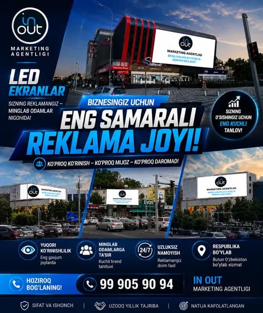 LED Advertising Display, Advertising Placement on Led Screens, Outdoor Advertising, Advertising Placement, Advertising Prices, Advertising Agency, Marketing Agency