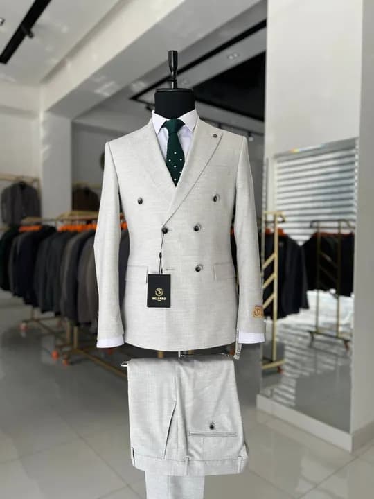 White castium trousers
