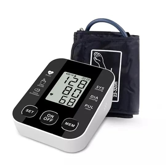 Automatic talking blood pressure monitor.
