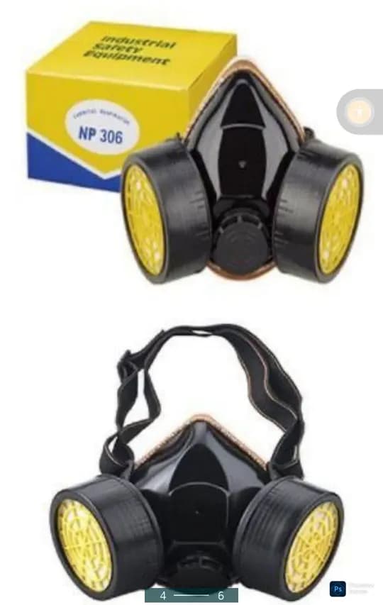 Respirator Mask for Face Protection Dust Chemicals Double Filter