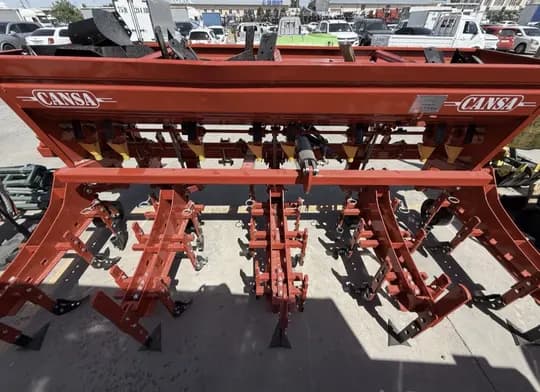 A 5-row cultivator in Uzbek