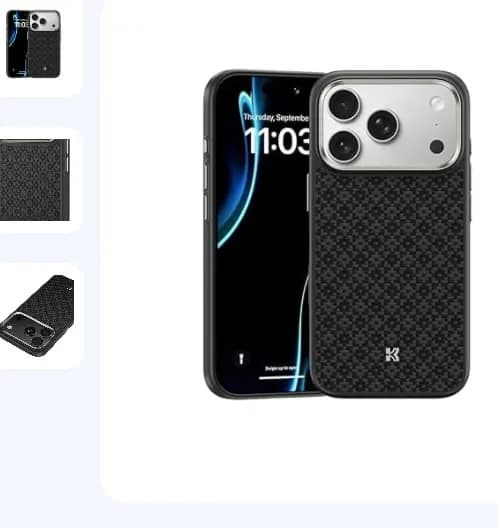 BENKS Armortint Case for iPhone 17 Pro, Black (Plastic)