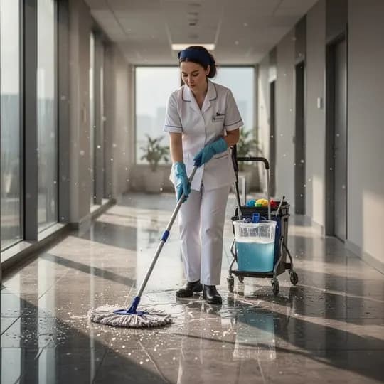 The clinic needs a sanitation worker