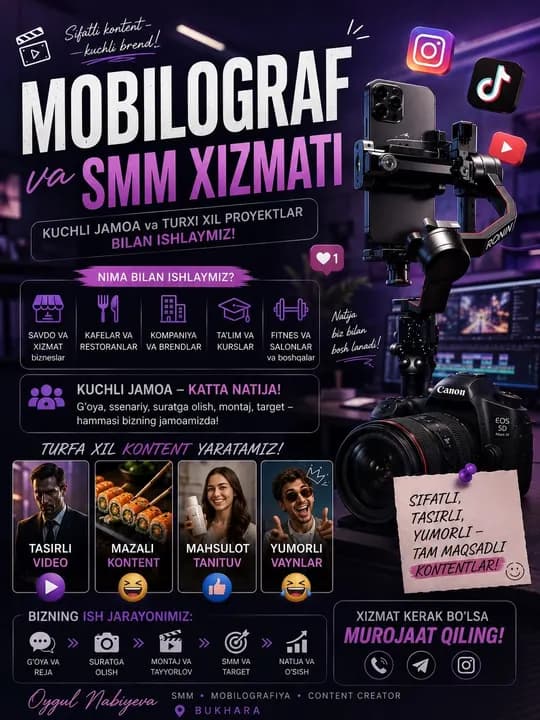Mobile photographer vs SMM service