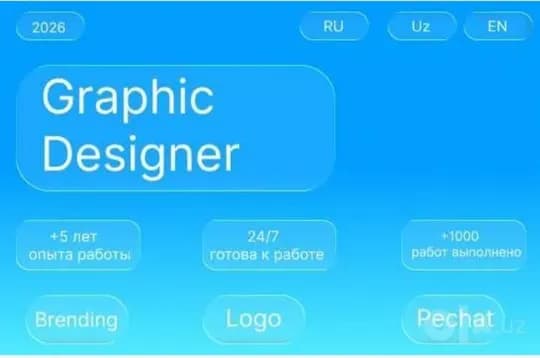 Графический дизайнер | Разработка логотипов | Логотип | Брендинг | UI/UX | Брендбук