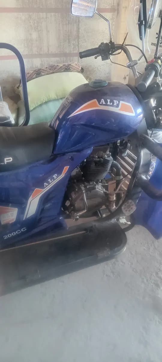 The motorcycle is for sale