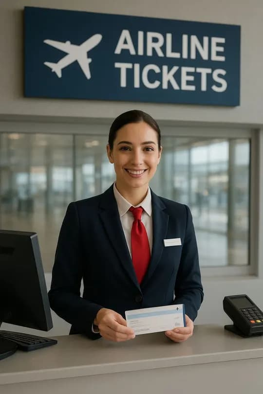 Mumtaz Avia needs a female flight attendant for its flight ticket office.