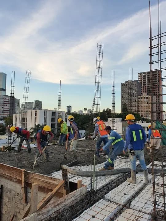A construction site needs a construction crew