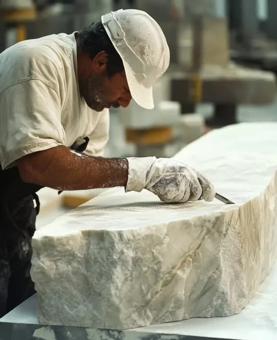 The marble factory needs workers!