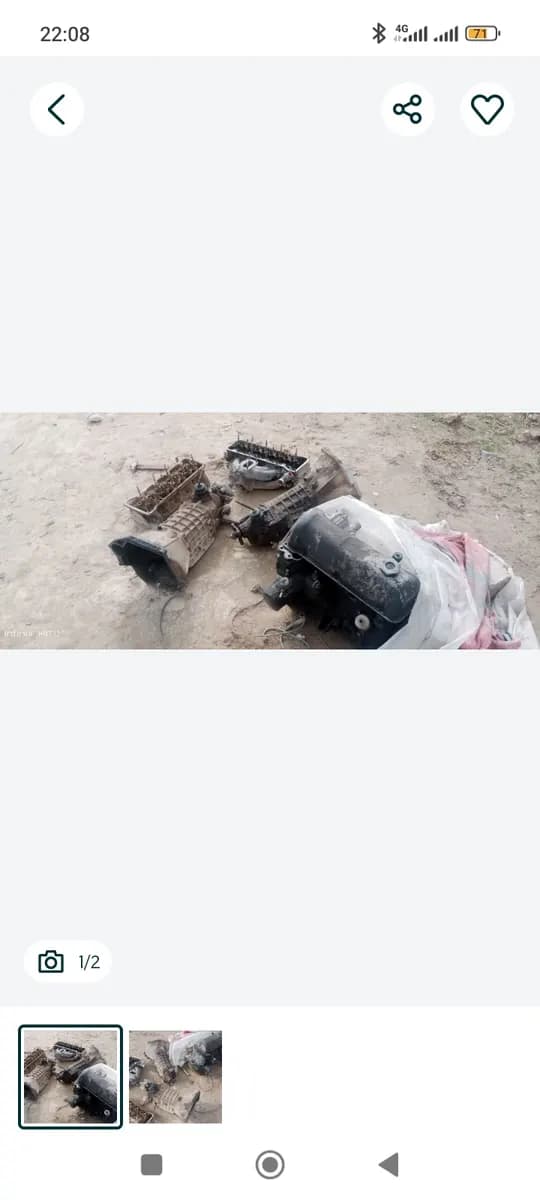 The engine has a gearbox, so it's a spare part.