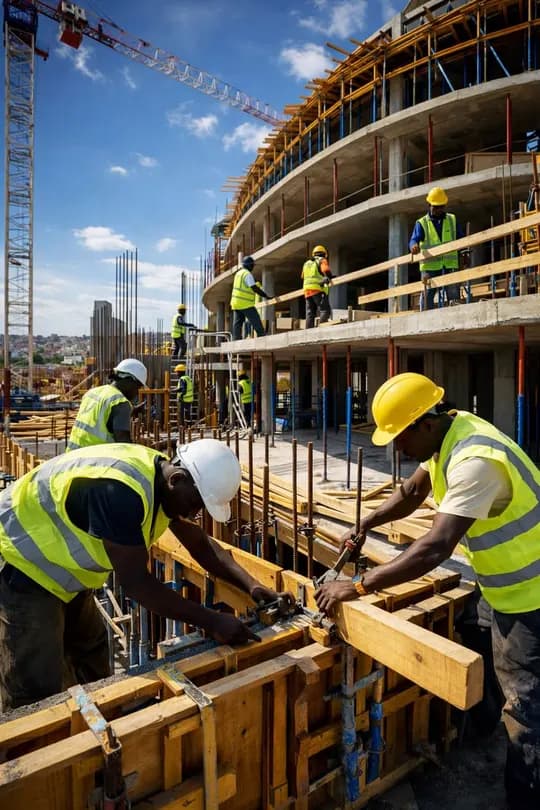 We are offering concrete work to a construction company.