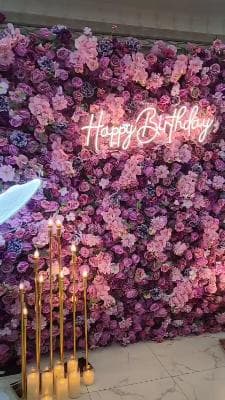 Happy Birthday Umrah Mubarak Stage Decorations