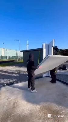 We build houses quickly