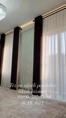 Sifatli va zamonaviy pardalar buyurtma asosida