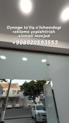 Oynaga reklama yopishtirish
