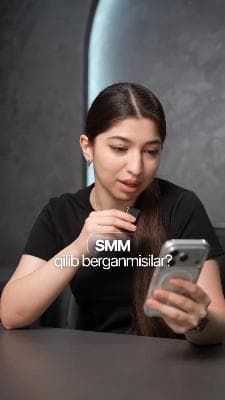 Smm instagram telegramdan murojaat qiling