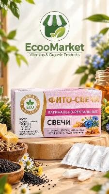 ФИТО-СВЕЧИ — Tabiiy vaginal-rektal shamchalar.!