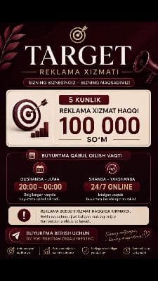 Sevara |Targetologist •Advertiser