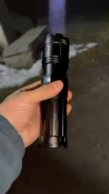 The flashlight is powerful